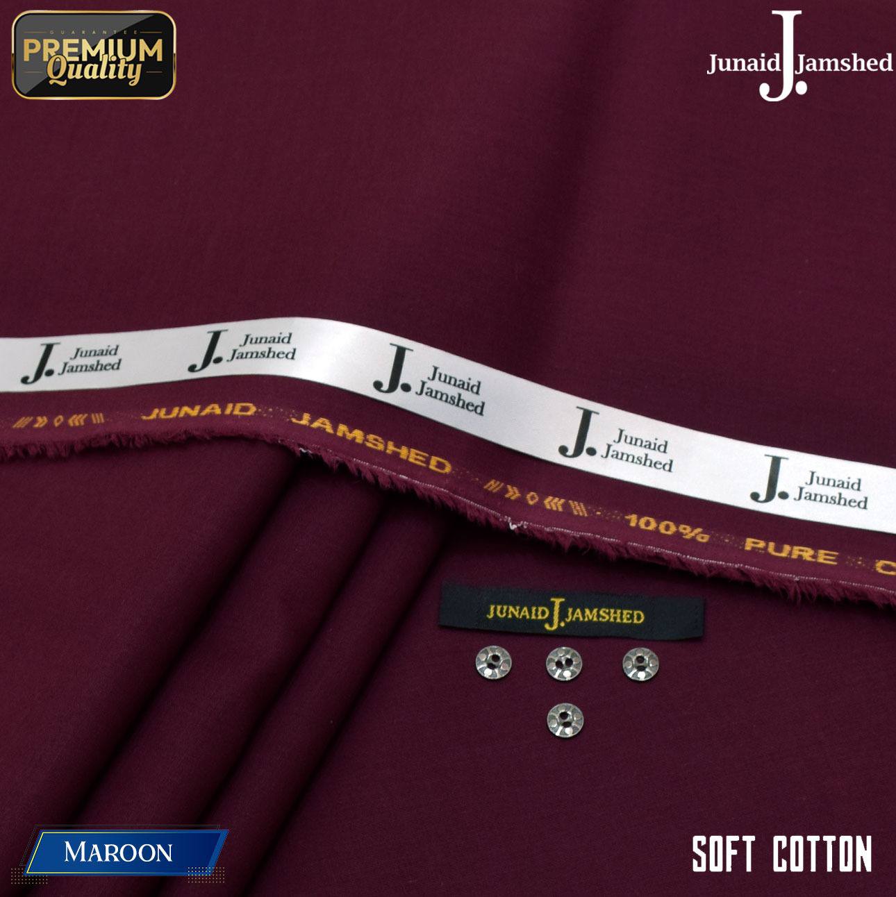 Junaid Jamshed Egyptian Cotton Mahroon