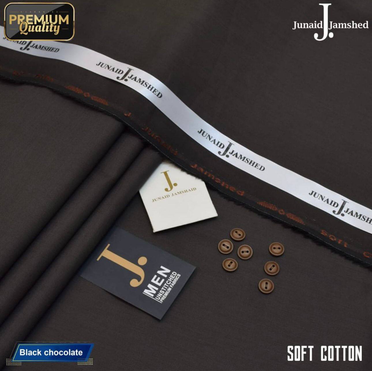 Junaid Jamshed Egyptian Cotton Black Chocolate